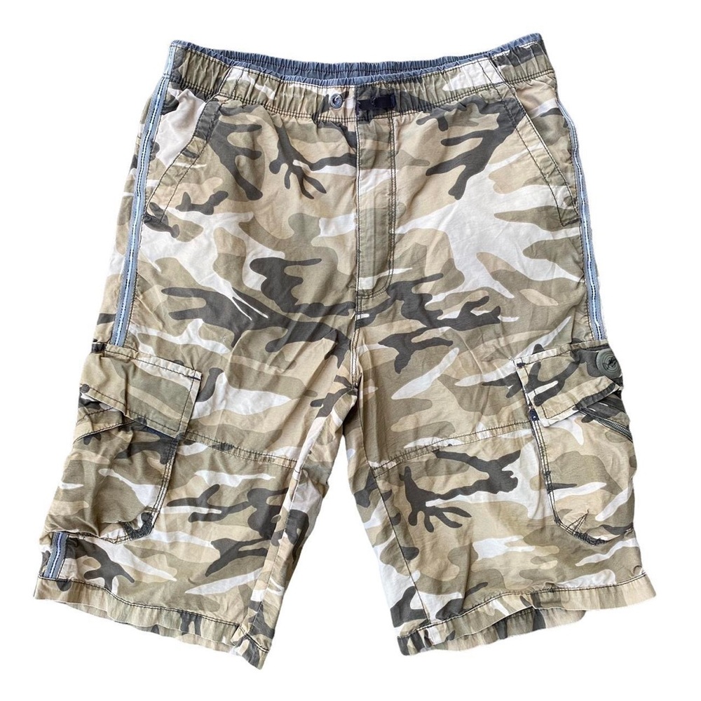 Tan Camo Cargo Shorts